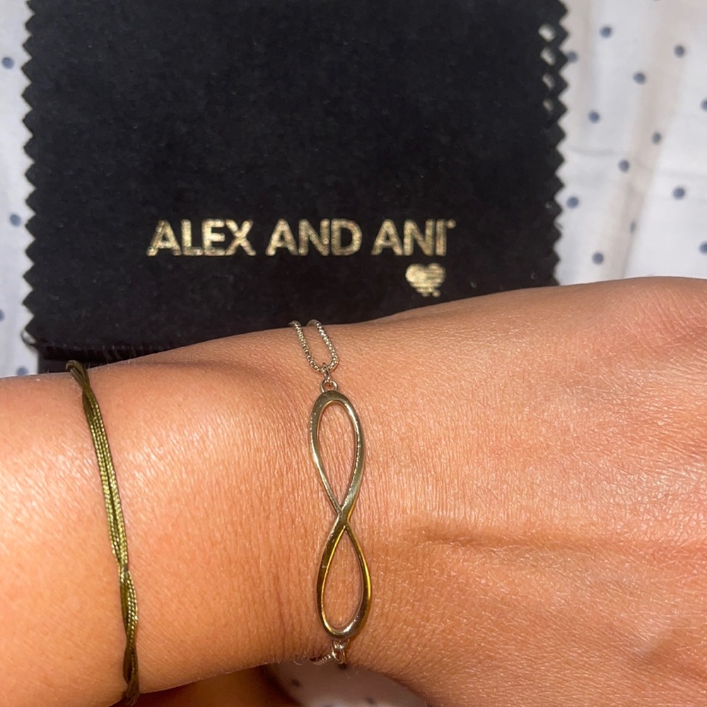 Gold infinity Alex and Ani bracelet